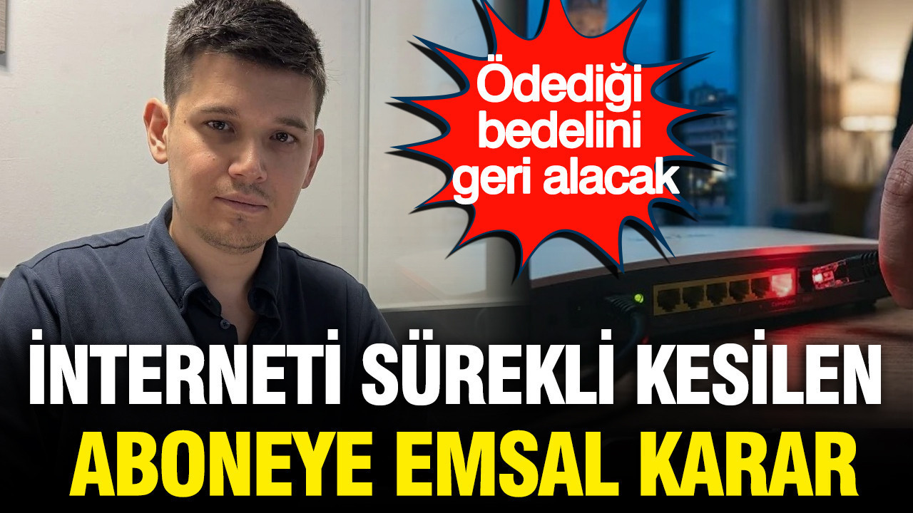 Interneti surekli kesilen aboneye emsal karar odedigi bedelini geri alacak WyOAJWPC